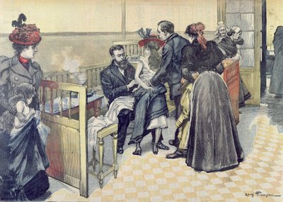 Anti-rabies vaccination at the Pasteur Institute by Louis Tinayre